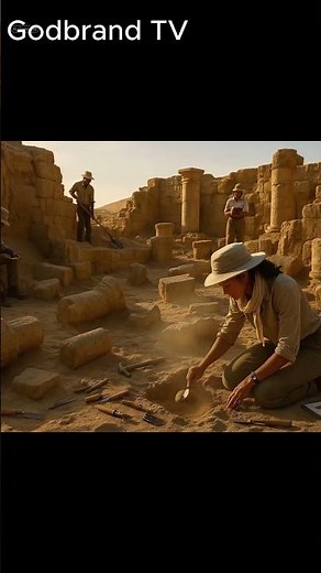 Archaeological Dig at Ancient Ruins: Golden-Hour Discovery and Historical Preservation #history