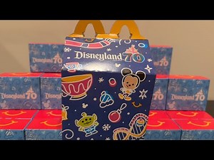 McDonald’s Disneyland 70th Anniversary Happy Meal Toys All 70 Full Set Unboxing