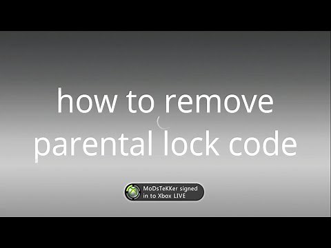 how to remove parental pass code on Xbox 360 easy way