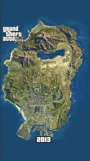 The Evolution of GTA Maps #gta #rockstargames #gta6 #grandtheftauto