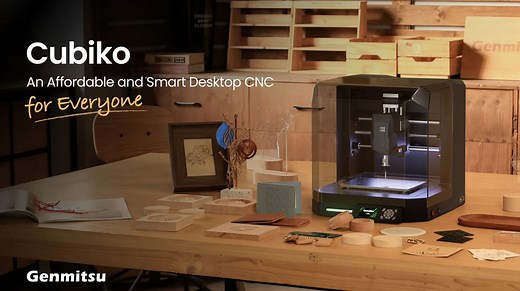 Genmitsu Cubiko Compact, Affordable, Desktop CNC Cutter $299
