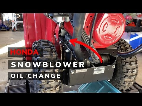 Honda Snowblower Oil Change