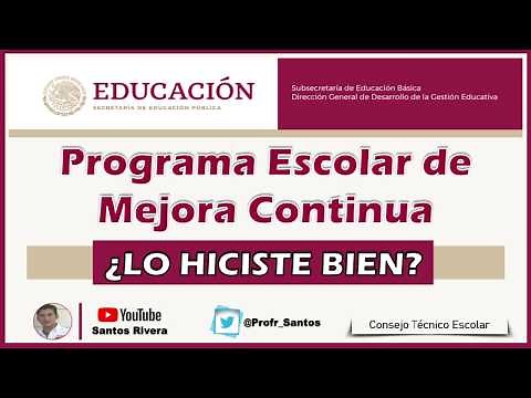 Cómo ELABORAR el Programa Escolar de Mejora Continua (PEMC)