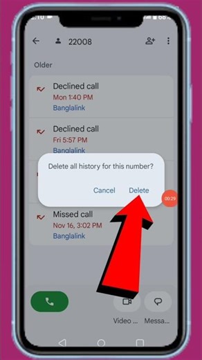 How To Delete Phone Call History | Clear Call History #shorts #delete #number #history #call #vairal