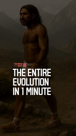 The Entire Evolution In 1 Minute - Let’s speed things up — watch billions of years of evolution race by in one minute, as life transforms from simple cells to complex civilizations in an accelerated, cinematic burst of creation. | The Brain Maze