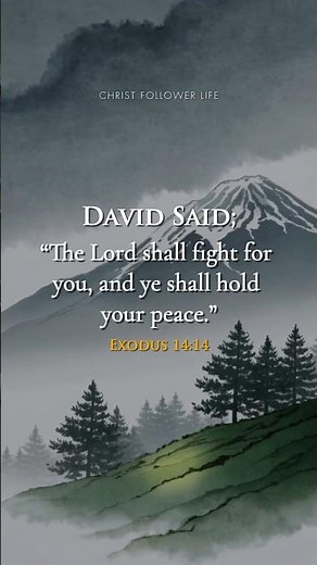 The Lord Shall Fight For You ✨ Exodus 14:14 | Hold Your Peace #shorts #faith #kjvbible #daily