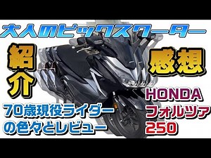 【バイクの紹介】HONDA フォルツァ 250