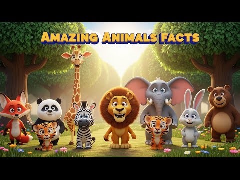 Amazing Animals Facts | 3D Animation | Pixar Style Cartoon | Animals Videos | Talking animals !