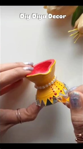 diya decorate 🪔#shorts#ytshorts #homedecor #beautiful#diya#shortsfeed#painting#trending#art