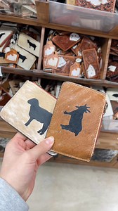 Tooled leather & cowhide coin pouch Handcrafted with detailed tooling and natural cowhide, perfect for everyday essentials Western-linens.com | Western Linens