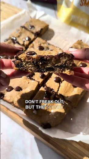 Cookie Dough Protein Blondies (High Protein + Gluten-Free)