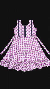 Full Flared Baby Frock with Readymade Style & Ruffle Hem Cutting and Stitching Tutorial #FullFlaredFrock #viralvideo #trending #viralpost | Creative Craft Studio