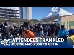 Astroworld Festival attendees trampled during mad rush to get in