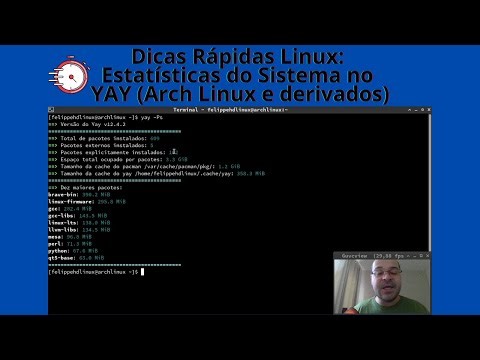 Dicas Rápidas Linux: Estatísticas do Sistema no YAY (Arch Linux e derivados)