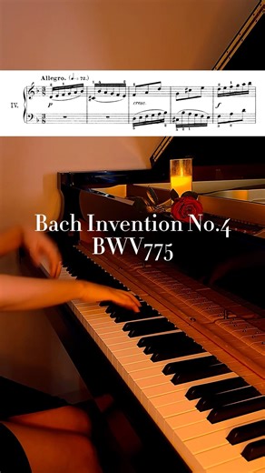 Bach Invention No.4 BWV775 #bach #bachinvention #inventionno4 #ピアノ演奏 #インベンション #pianist