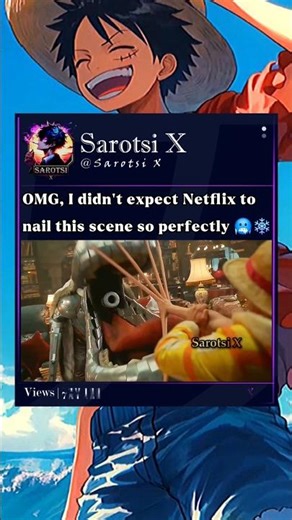 I didn’t expect Netflix to nail this scene so perfectly 🥶 #luffy #onepieceliveaction #onepiece