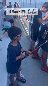 Lil Arthur with 2 big Red Snappers!! #fishing #florida #snapper #redsnapper #snapperseason #saltlife #fishon #summerfun #travel #destin #emeraldcoast | American Spirit Party Boat