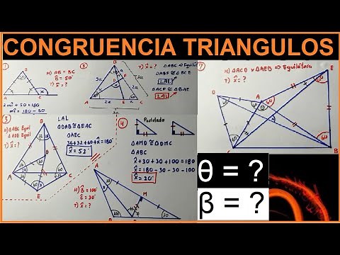 CONGRUENCIA DE TRIANGULOS - Problemas resueltos paso a paso - Geometría plana.