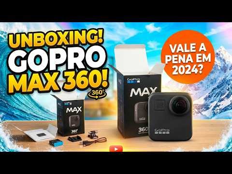 FINALMENTE comprei a minha! GoPro MAX 360: Unboxing e primeiras impressões. #unboxing #gopro