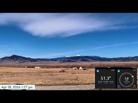 Weathercam timelapse April 18, 2026