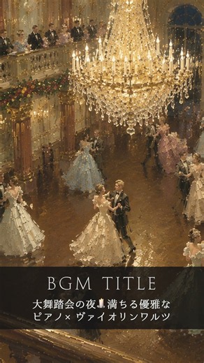 大舞踏会の夜🕯️満ちる優雅なピアノ×ヴァイオリンワルツ✨A Grand Ballroom Waltz｜作業・読書・睡眠用BGM｜リラックス・癒し・calm・cozy｜舞踏会・お嬢様
