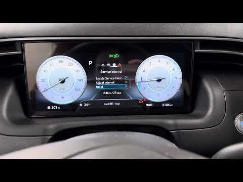 2021 - 2024 Hyundai Santa Cruz Oil Life Reset