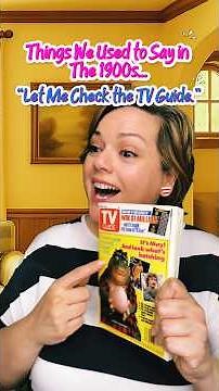 In the 1900s the TV Guide was our go to for watching shows and movies. #tvguide #backintheday