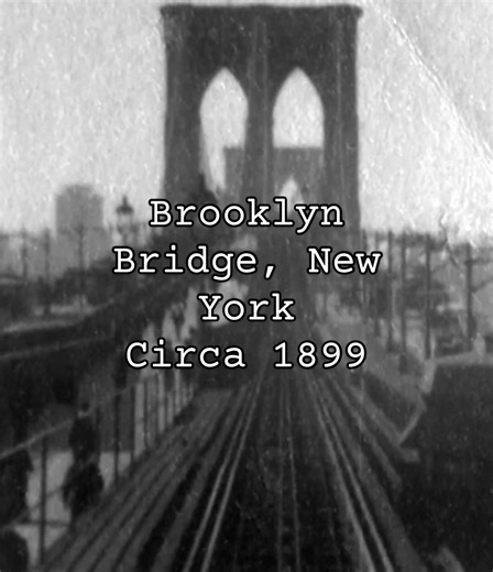 Before the automobile era, the Brooklyn Bridge functioned as a major mass transit corridor linking Brooklyn and Manhattan. Electric streetcars and trolleys operated across the bridge from the late nineteenth century until 1950, carrying commuters between Brooklyn, Queens, and Lower Manhattan as part of New York City’s extensive surface transit network. The presence of trolley service on the bridge reflects broader patterns in urban transportation history, when streetcars shaped daily mobility an