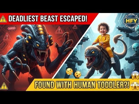 Galaxy's Most Dangerous Beast Escaped—Security Found Human Toddler Riding It Like a Pony | HFY |