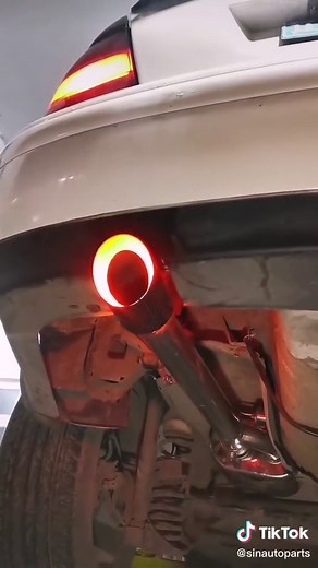 Valved Muffler with Red LED Exhaust Tip Installation