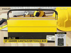 Stanley 5-tray Metal Toolbox | Extra storage | High-quality & durable