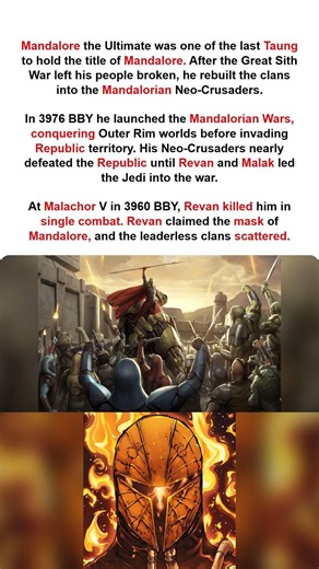 The Warlord Who Started the Mandalorian Wars