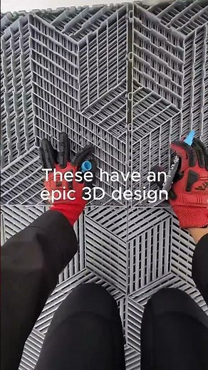 POV: Your Garage Gets a 3D Tile Upgrade 🔥