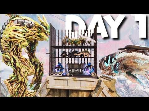 I Built Ark Ascendeds First Sky Tower Base On Extinction.......