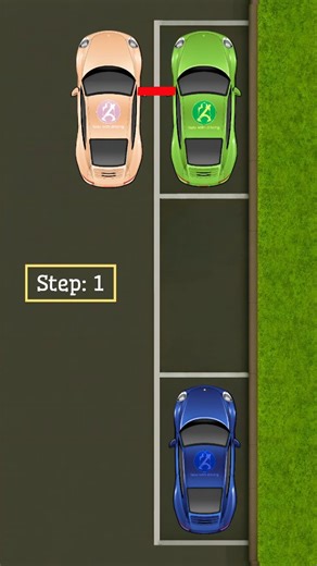 Tazu with driving on Instagram: "Parallel Parking in 3 Simple Steps | Animation Guide #ParallelParking #DrivingTips #CarAnimation #DrivingForBeginners #ParkingGuide #FacebookReels #VisualLearning #SafeDriving"