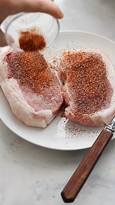 These juicy air fryer pork chops are so easy to make and are super healthy. Just rub both sides of the pork chops with BBQ Recipe is in the first comment below! | Air Fryer: Easy Recipes
