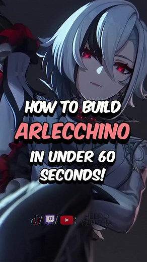 How to Build ARLECCHINO in UNDER 60 Seconds! #genshin #genshinimpact #arlecchino #fyp