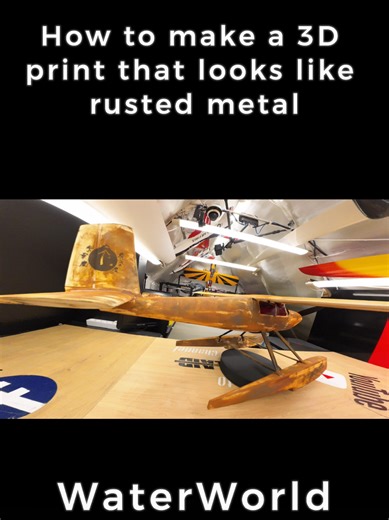 How to Make 3D Prints Look Rusty & Realistic (Waterworld Seaplane Build) Rust paint https://www.ebay.com/itm/233644729473 Want your 3D prints to look like they’ve survived the apocalypse? 🌊 In this clip from my Waterworld seaplane scratch build, I show how to give PLA parts a gritty, rusted metal finish using simple techniques. Perfect for RC builders, prop makers, and anyone who loves weathered realism. ⚙️ Printed on Bambu Lab with AERO PLA 🎨 Painted with rust-effect techniques for ultimate p