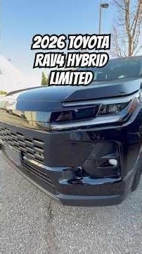 EXTERIOR DESIGN | 2026 TOYOTA RAV4 HYBRID LIMITED | MIDNIGHT BLACK METALLIC