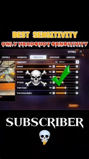 🎯 Best Only Headshot Sensitivity - Become a One Tap Legend in Free Fire! 😱