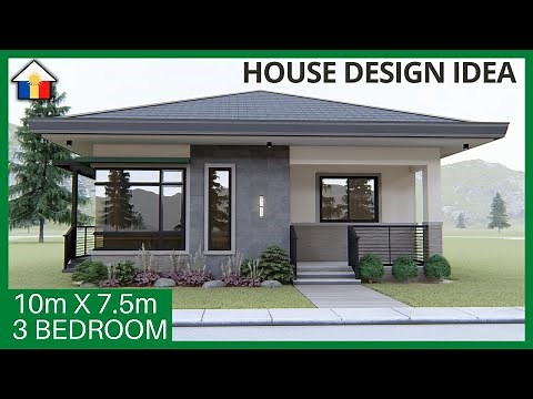 SIMPLE HOUSE DESIGN CONCEPT WITH 3 BEDROOMS (approx. 75 sqm)