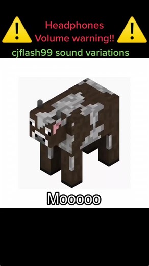 18 Minecraft Cow Sound Variations in 30 Seconds