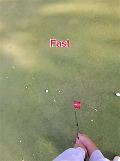 Fast vs Slow Putt ⛳️ #golf #pga #putt #golflife #golftiktok | Golf