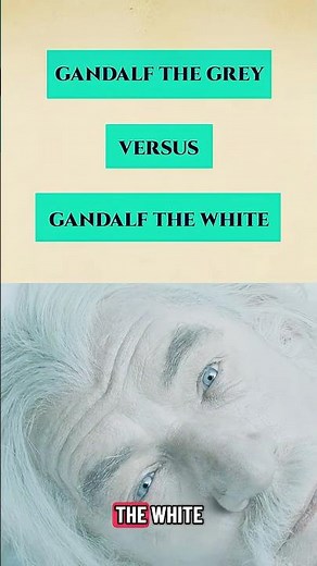Gandalf The Grey Vs. Gandalf The White #lordoftherings #gandalf #tolkien #middleearth #lotr