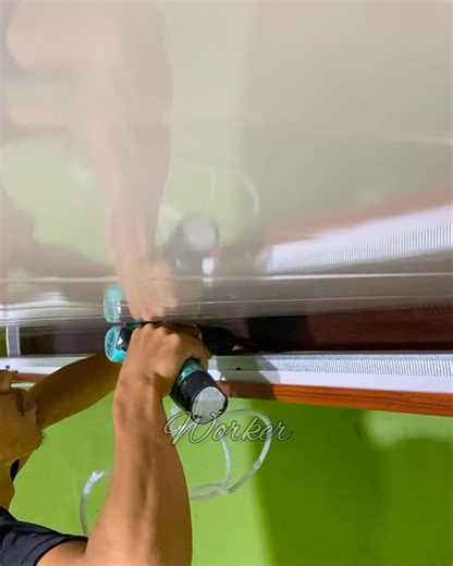 installing walls in PVC ceilings