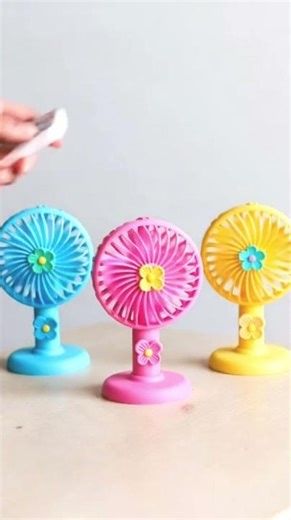 🌸 Colourful Mini Fans for Kids! Fun Flower Designs #FansForKids #Shorts #CoolGadgets