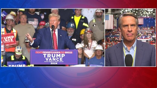 Donald Trump delivers remarks at campaign rally in Pennsylvania