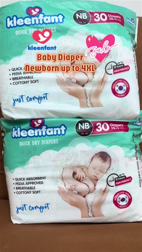 Kleenfant Baby Diaper: Newborn to 4XL Sizes
