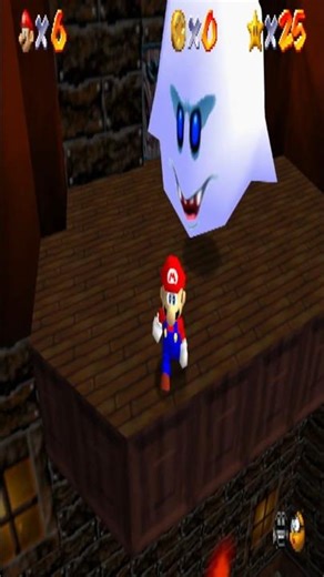 Super Mario 64-N64 (Big Boo's Balcony) #supermario64 #nintendo64
