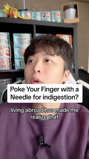 Prick your finger with a needle for indigestion? #korea #korean #koreanculture #indigestion #kdrama | Kenji Gunny Kumagai